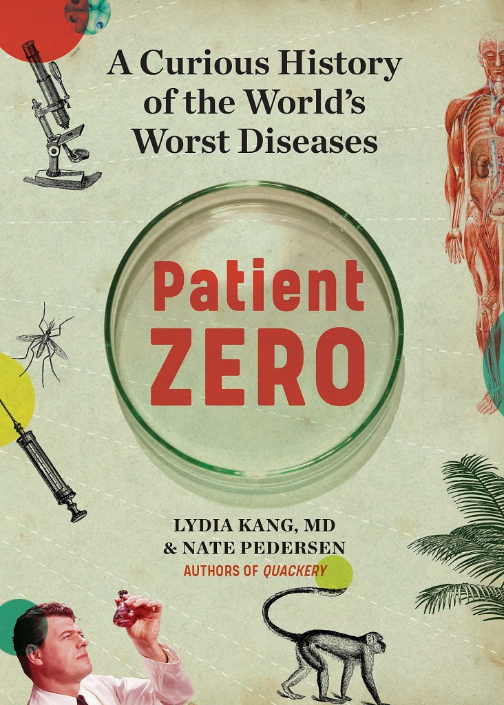The front cover of Lydia Kang's book, Patient Zero.